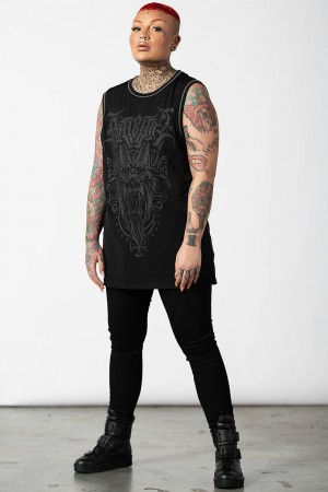 Killstar Knockdown Mesh Vest Negros | 02795-YWLP