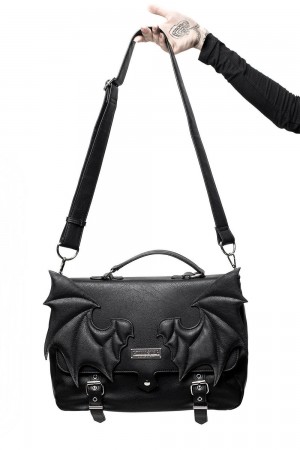 Killstar Le Fey Messenger Bag Negros | 05126-GUNA