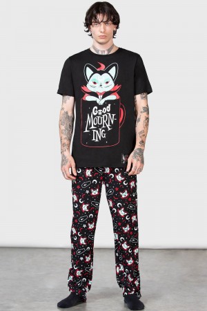 Killstar Lil Vampurr Lounge Pants Negros | 90632-INYP
