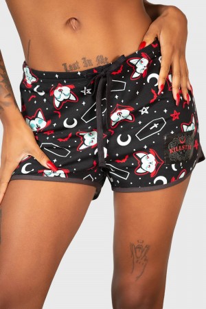 Killstar Lil Vampurr Shorts Negros | 53729-DPZN
