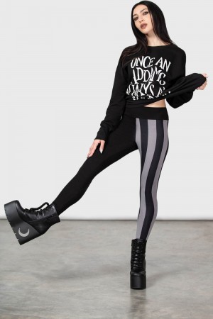 Killstar Loathe Leggings Negros | 72309-XJZL