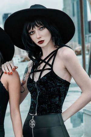 Killstar Lost In Sin Zip Top [B] Negros | 63891-HDRL
