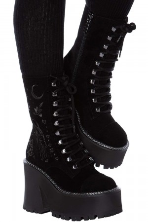 Killstar Luci-Fairy Boots Negros | 17204-EKTB