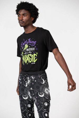 Killstar Magic Rest T-Shirt Negros | 25369-DGAN