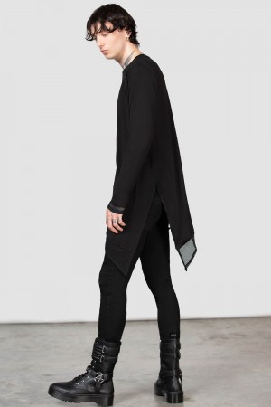 Killstar Manticore Long Sleeve Top Negros | 34861-DJOS