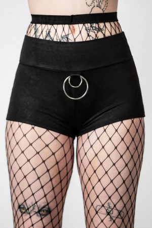 Killstar Melvina Hotpants Negros | 18265-MXOQ
