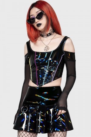 Killstar Midnight's Magic Corset Top Rainbow | 24079-ZEYA