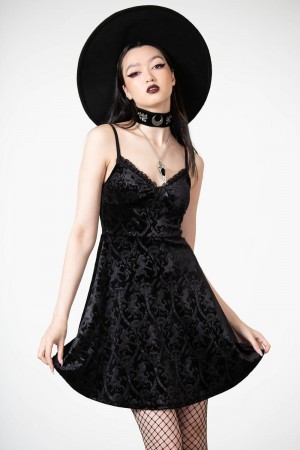 Killstar Mistress Of Mayhem Skater Vestido [B] Negros | 50786-AQNS