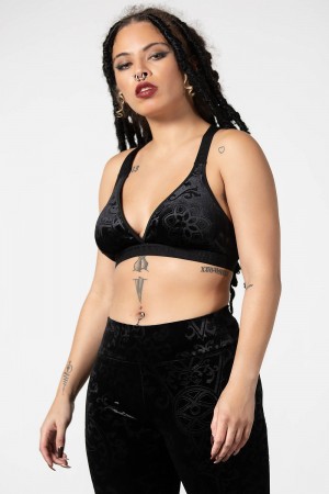 Killstar Moody Bralet Negros | 15867-NQID