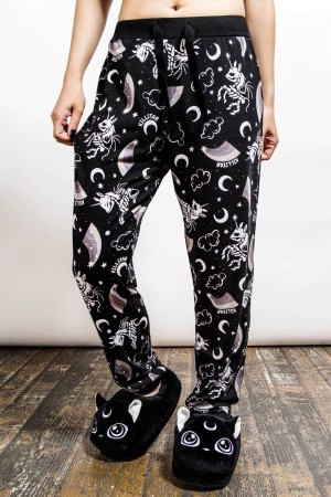 Killstar Moonbow Lounge Pants Negros | 65149-ICXV