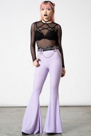 Killstar Moondance Bell Bottoms [PASTEL LILAC] Lilac | 45821-PBUY
