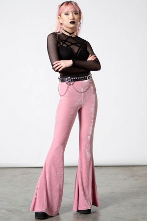 Killstar Moondance Bell Bottoms [PASTEL PINK] Rosas | 51639-MVYB