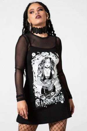 Killstar Morning 2-Piece Vestido Negros | 83496-RPEZ