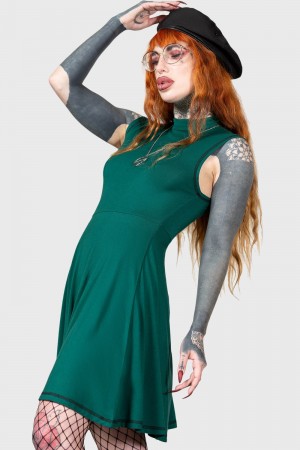 Killstar Mossbone Vestido Verdes | 05976-EFZW