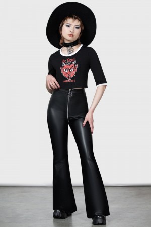 Killstar Mother Of Demons Flares Negros | 28369-BJLT