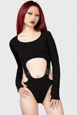 Killstar Mutation Bodysuit Negros | 16834-CAQZ