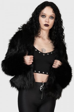 Killstar Nightmare Nemesis Coat Negros | 47612-COZB