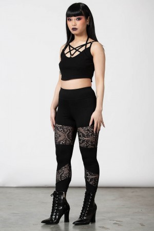 Killstar Nixie Leggings Negros | 28976-UHIJ
