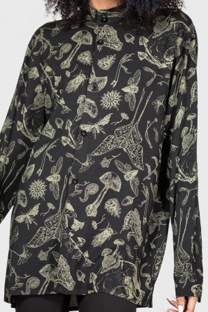 Killstar Odonata Shirt Negros | 97053-TVNY