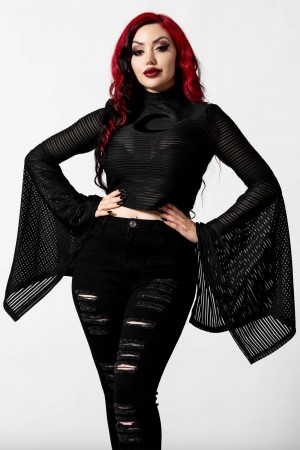 Killstar Phases A Rayas Top Negros | 36184-TDMP