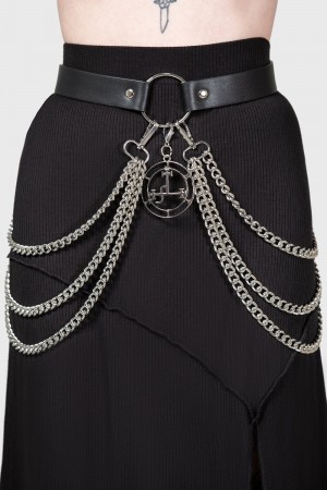 Killstar Poised Opulence Belt Negros | 31690-DJWN