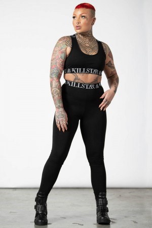 Killstar Prime Time Leggings Negros | 19752-BIJP