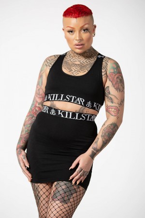 Killstar Prime Time Mini Skirt Negros | 23015-WCVD