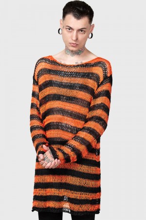 Killstar Pumpkin Patch Sueter Naranjas | 19265-EWNO