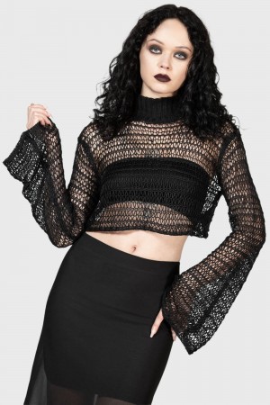 Killstar Reacher Sueter Negros | 68921-HCNE