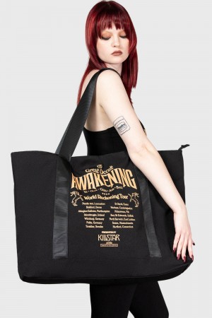 Killstar Reckoning Tote Bag Negros | 18536-AYTM