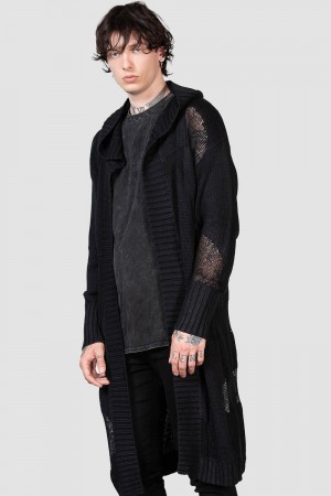 Killstar Red Rains Cardigan Negros | 38267-VQNW