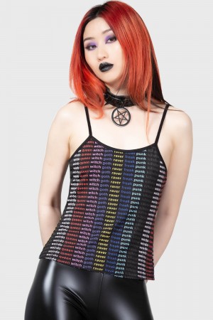 Killstar Renaissance & Glitter Vest Negros | 39512-ABOS