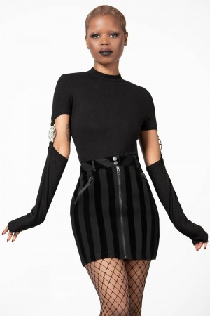 Killstar Scallywag Mini Skirt Negros | 70684-LXGA