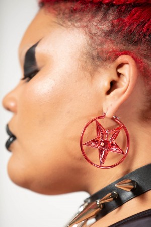 Killstar Seeing Red Earrings Rojos | 40926-YFCS
