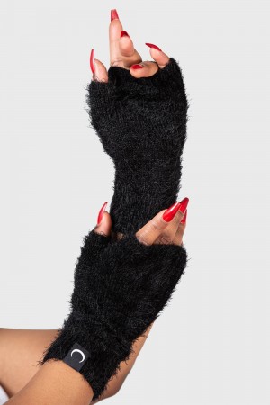Killstar Shadow Gloves Negros | 75431-MGJB