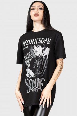 Killstar Sharp-Edged T-Shirt Negros | 96783-RASF