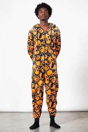 Killstar Shocktober Onesie Negros | 79364-NBFZ