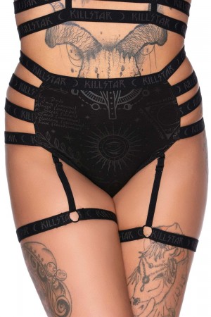 Killstar Sixth Sense Posing Panty Negros | 45709-DVHO