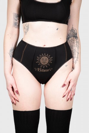 Killstar Solar Solstice Panty Negros | 83901-DOJR