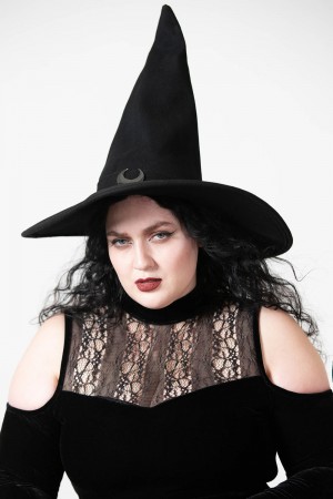 Killstar Super Moon Witches Hat Negros | 40753-EOCX