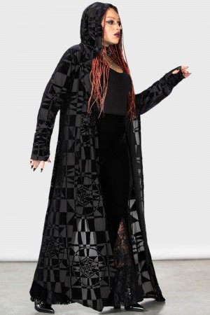Killstar Suspiria Mood Cardigan Grises | 32057-PYIO