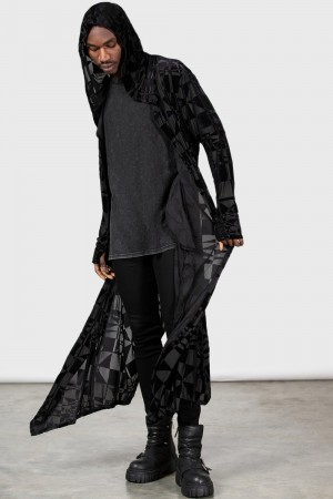 Killstar Suspiria Mood Cardigan Grises | 72450-DCGB