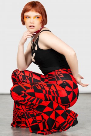 Killstar Suspiria Mood Flares [BLACK/RED] Rojos | 04718-KHEG