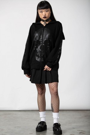 Killstar Symbol Of Light Zip Through Top Negros | 09471-XQVM