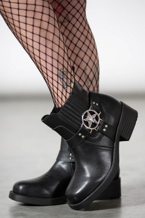 Killstar Templar Boots Negros | 35298-ZNPB