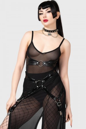 Killstar Temple Of Eloquence Cami Negros | 29851-QAZI