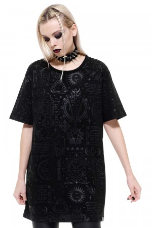 Killstar Unholy Sabbath T-Shirt Negros | 34178-IQSD