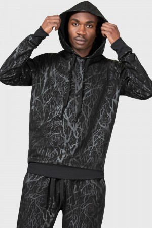 Killstar Wicked Woods Watcher Hoodie Negros | 04267-UAON