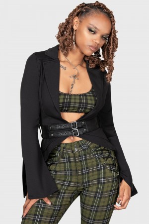 Killstar Wildish Haven Jacket Negros | 03476-NUYZ