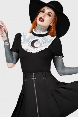 Killstar Wish Upon A Moon Top Negros | 05193-SEVK